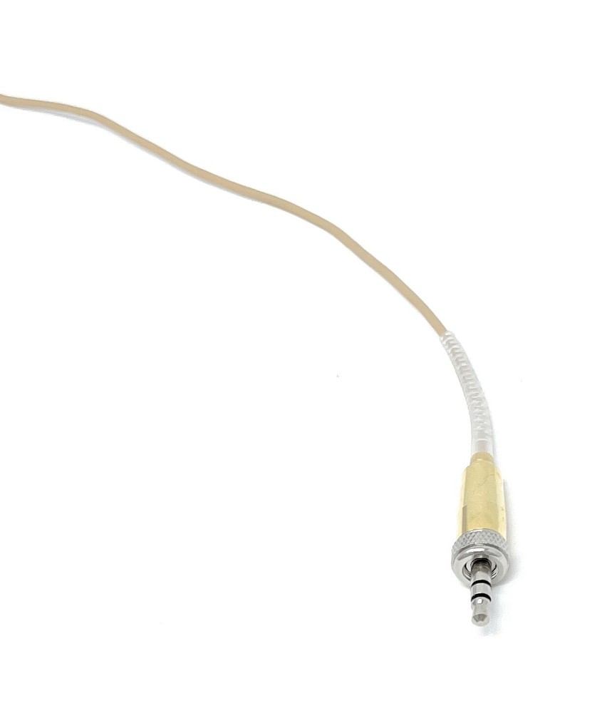 Beige Headset Mic Headworn Microphone Double earhook fits Sennheiser Wireless