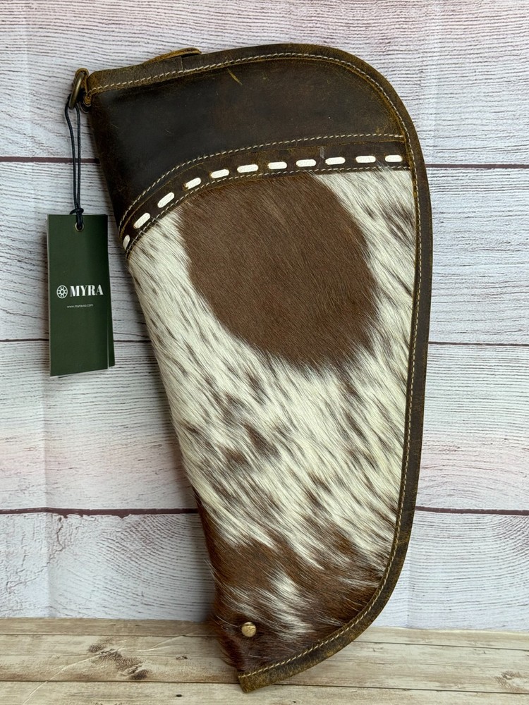 MYRA ~ LEATHER ~ COWHIDE ~ SOFT ~ PISTOL ~ STORAGE ~ CASE (15")