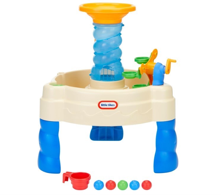 Little Tikes Spiralin' Seas Waterpark Play Table, Multicolor