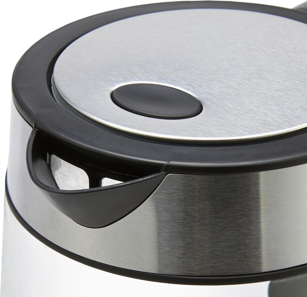 Stylish Black & Silver Electric Kettle with Rapid Boil & Cool Touch Handle