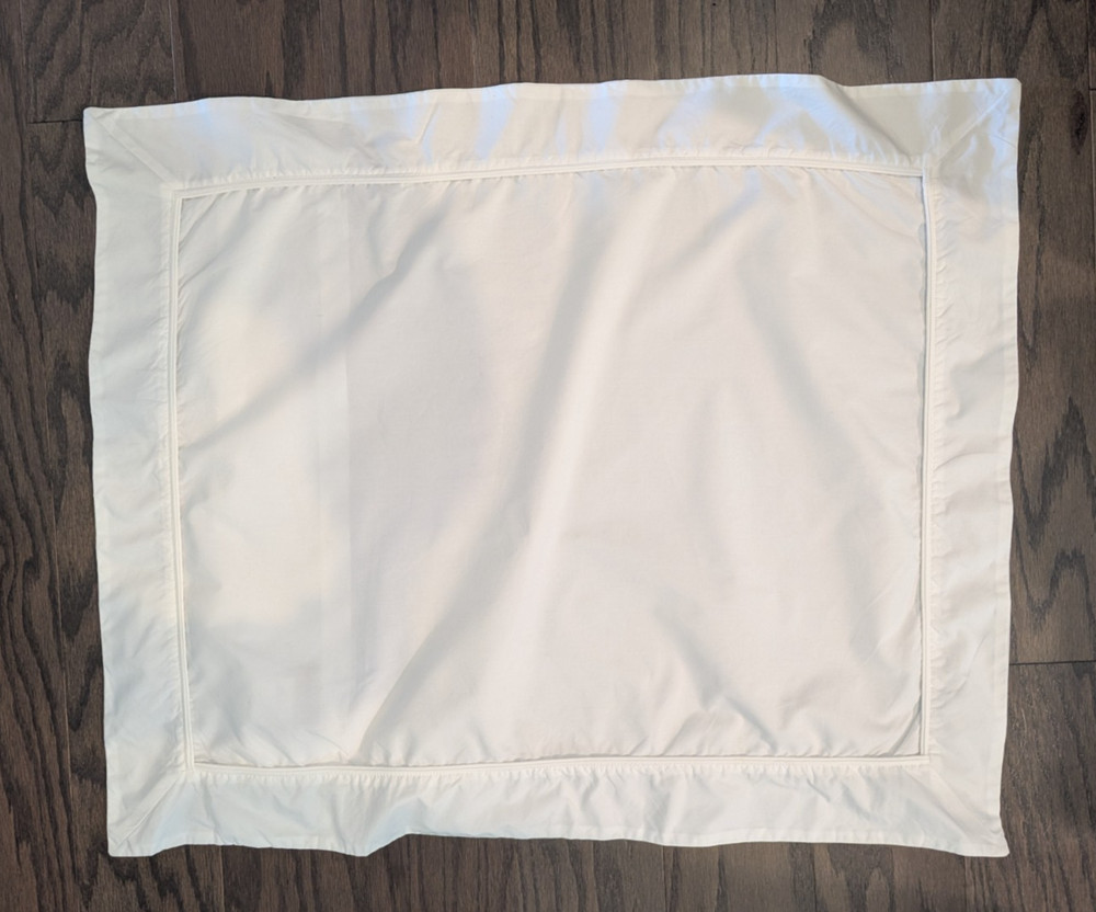 Pottery Barn Pillow Sham White -Fits Standard Pillow Cotton