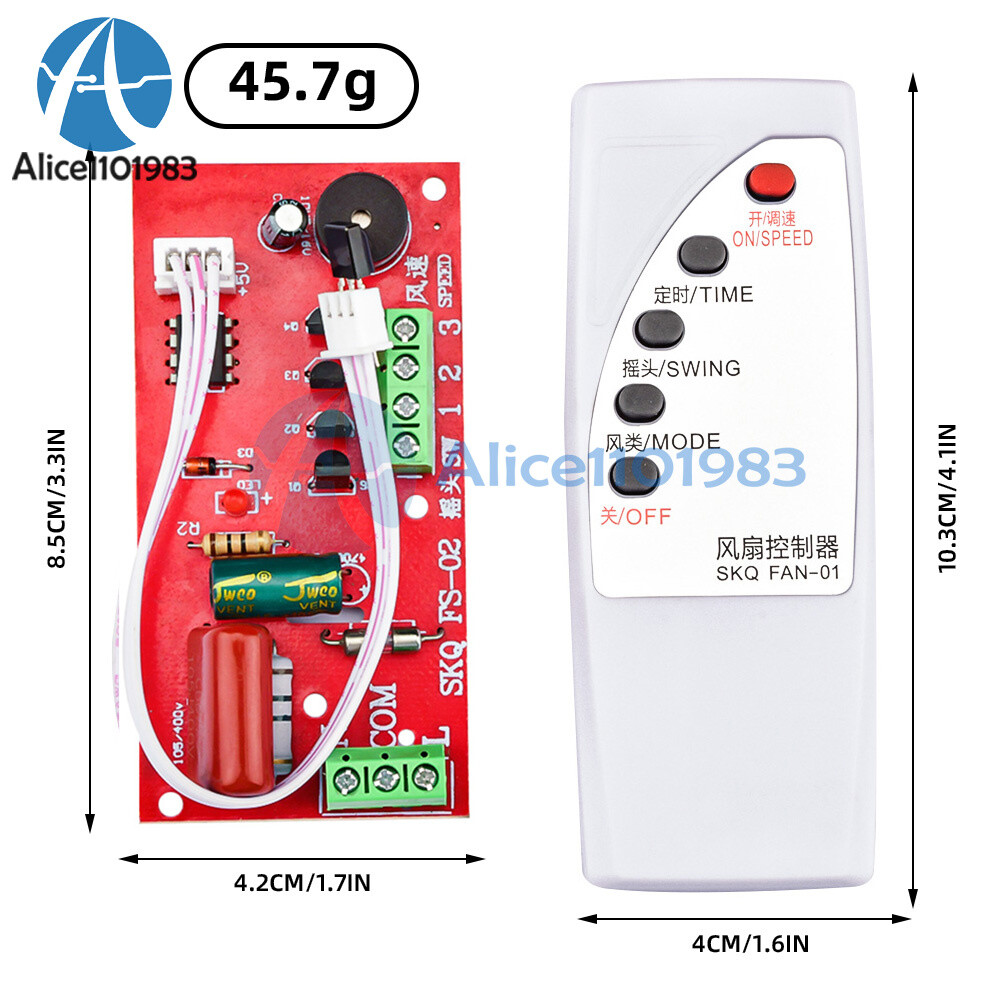 Electric Fan Modified IR Remote Control board Circuit board Control Motherboard