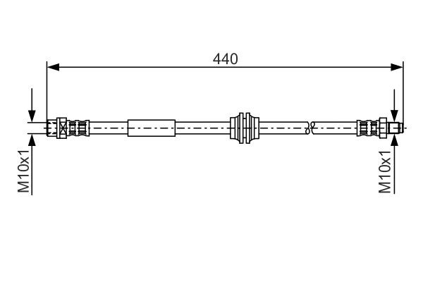 Brake Hose BOSCH 1987476808