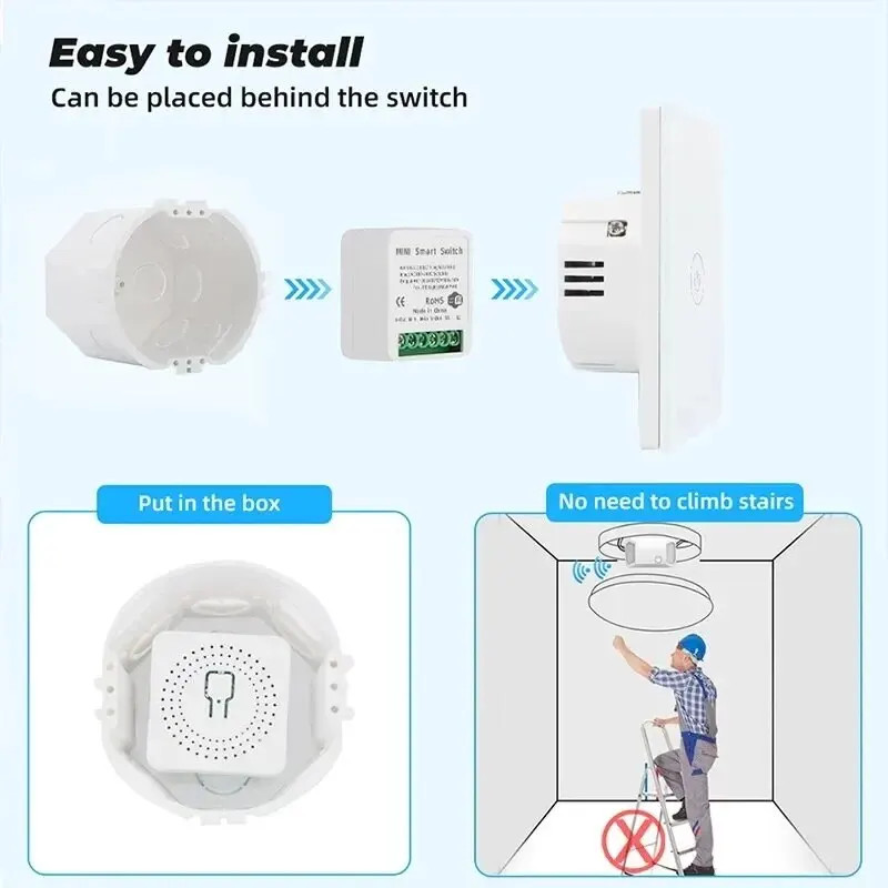 16A Wifi Smart Switch Smart Home Light Switches Module 2 Way Control Smart Life