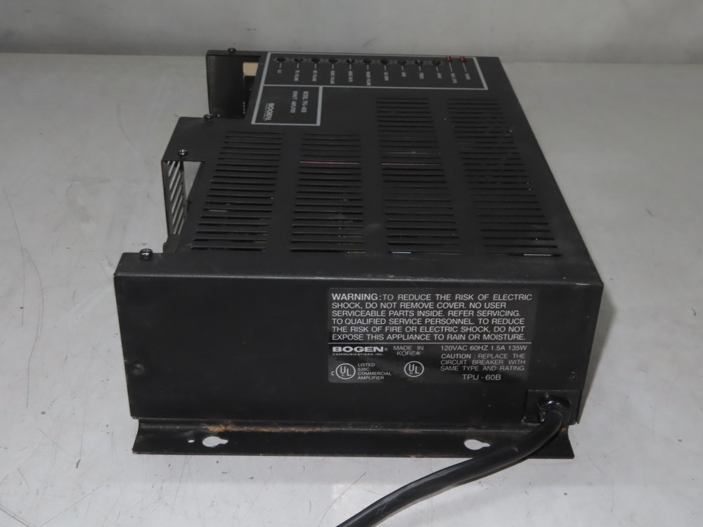 Bogen TPU60B 60-Watt Telephone Paging Amplifier