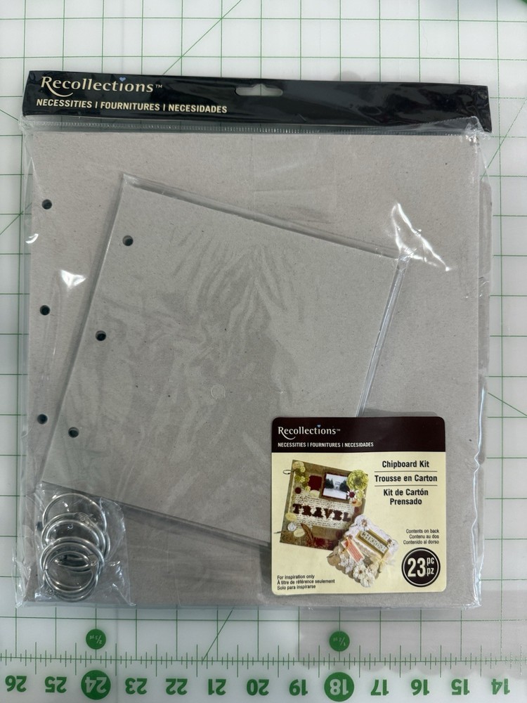 Recollections 23 Pc Chipboard Kit, Two Sizes, NEW