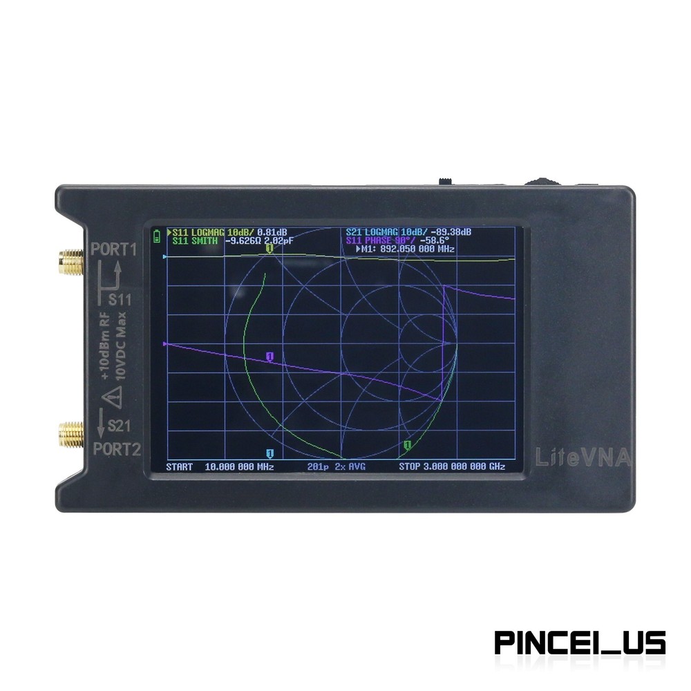 LiteVNA-64 50KHz-6.3GHz Vector Network Analyzer Antenna Analyzer 4" Display Pe6