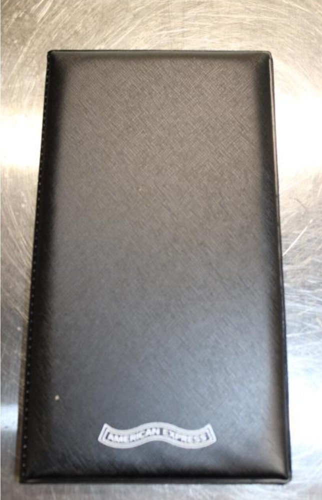 Check Holder  BRANDED Tablecraft Check Presentation Holder, 25/CS. MODEL #59BK.