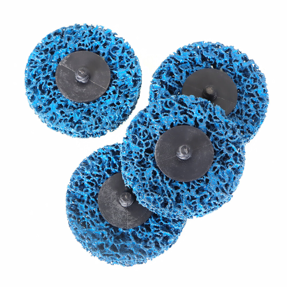 25 Pack 3 Inch Quick Change Easy Strip & Clean Discs Blue For Paint Rust