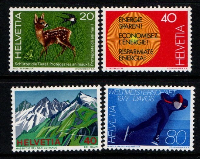 Switzerland 1976 Publicity issue Events  SG919-22 MNH