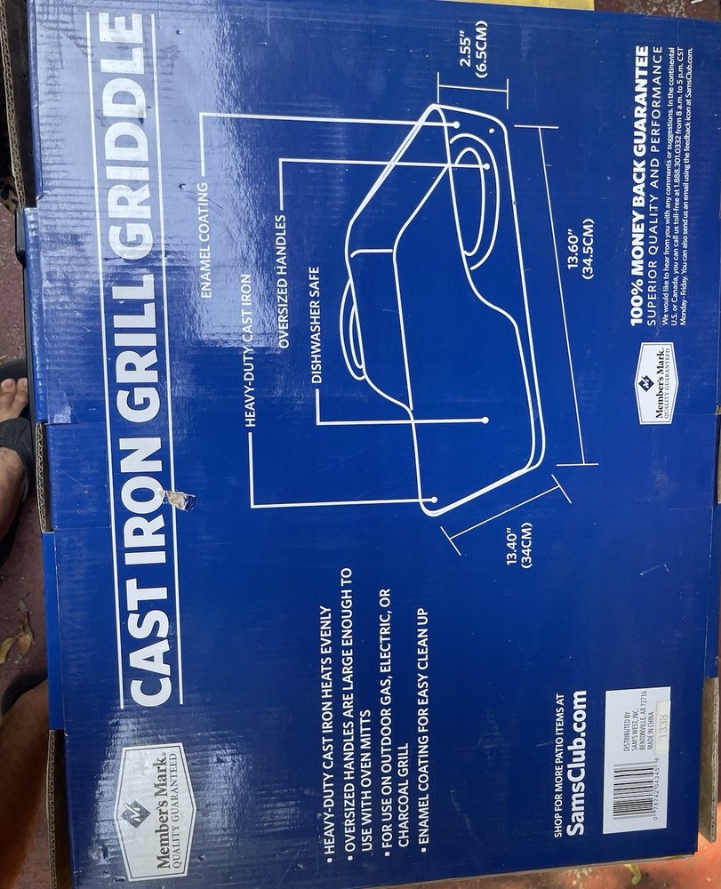 Member's Mark Cast Iron Grill Griddle