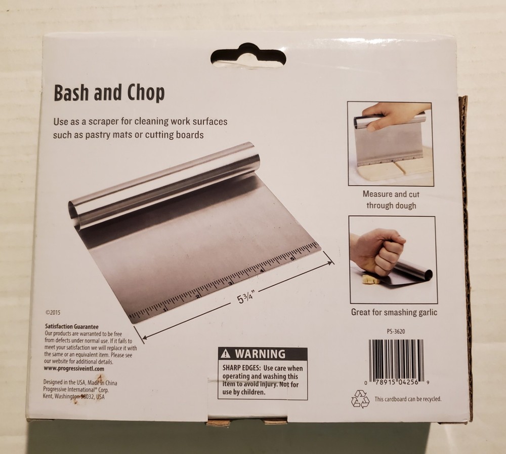 Prep Solutions® Bash 'n Chop Stainless Steel SCOOPER Kitchen Tool - NEW