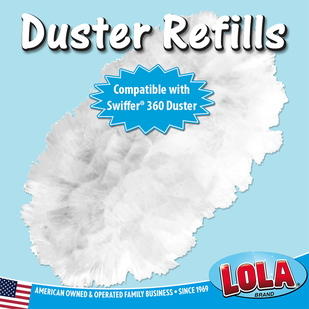 360 Duster Starter Kit 10 Pk -1 Handle w/ 5 Duster Refills Ergonomic Handle LOLA