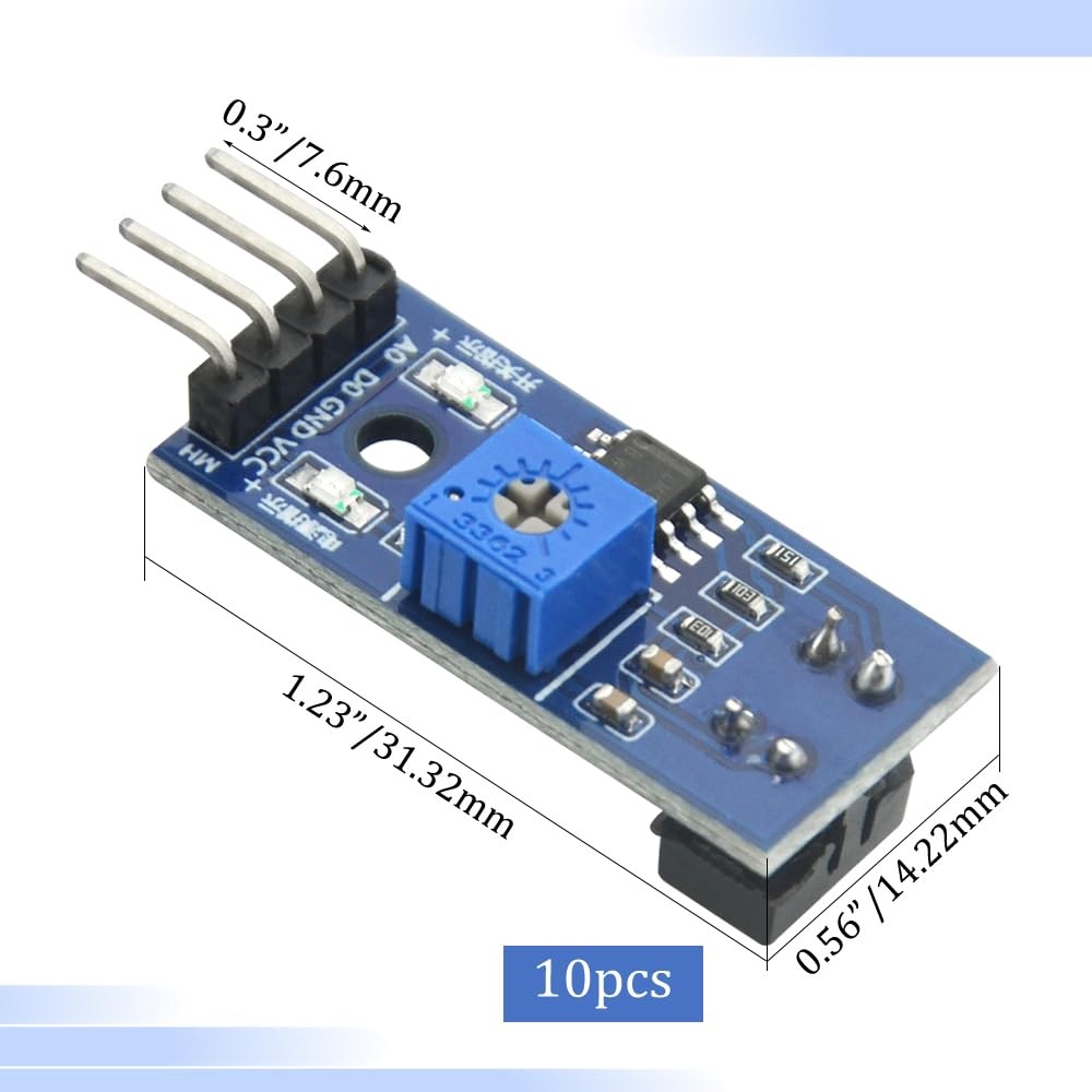 10 PCS TCRT5000 IR Photoelectric Sensor 3.3-5V Obstacle Avoidance Module