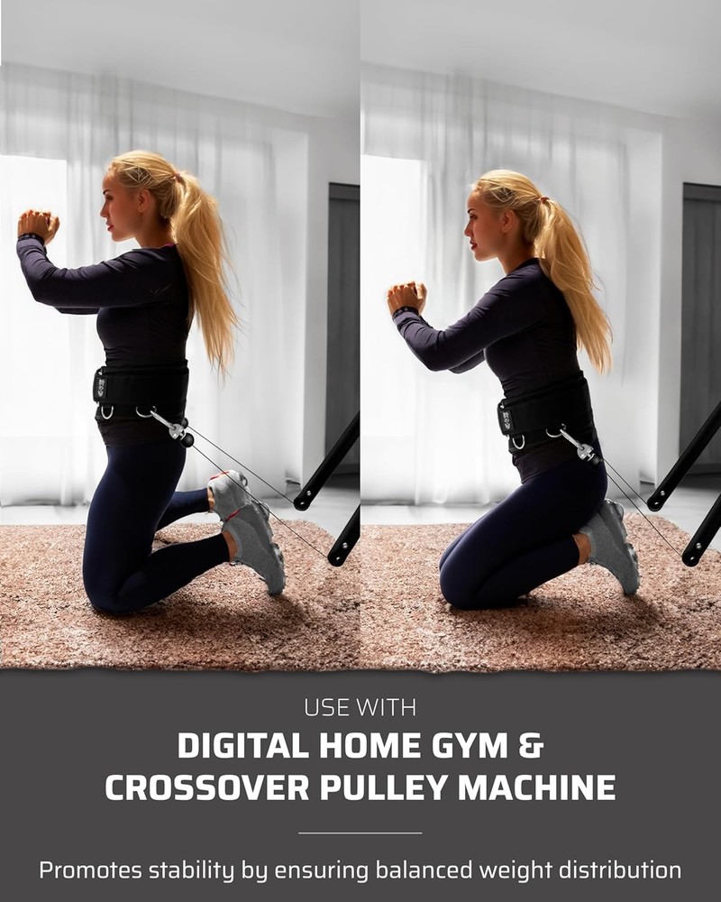 Multi-Attachment Belt Cable Machine & Smart Home Gym Squats & Hip Thrusts 5