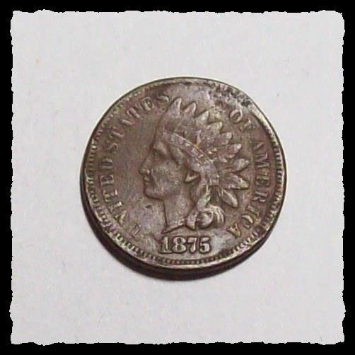 1875 INDIAN HEAD CENT Multiple Problems VF DETAILS  #15D9