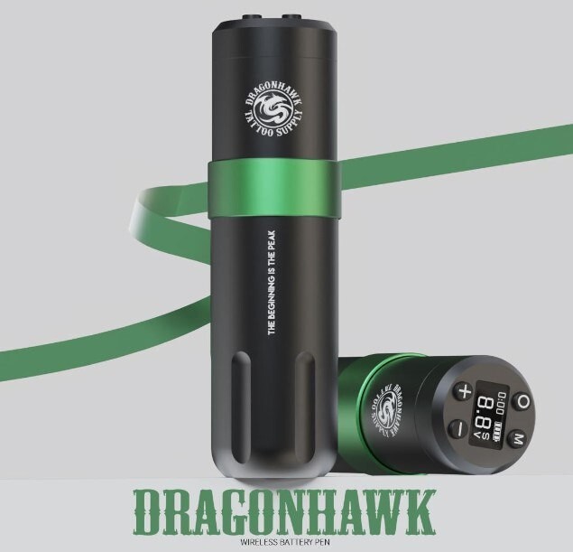 Dragonhawk Wireless Tattoo Pen Machine Gun Coreless Motor for Powerful Performa