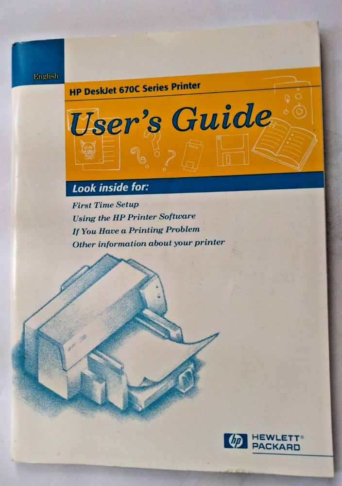 User's Guide HP Deskjet 670C Printer Hewlett Packard