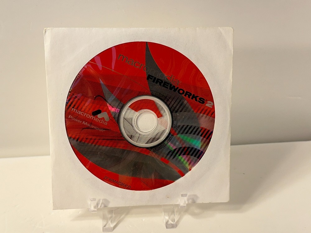 Macromedia Fireworks 2 CD-Rom Software Apple Macintosh With Code