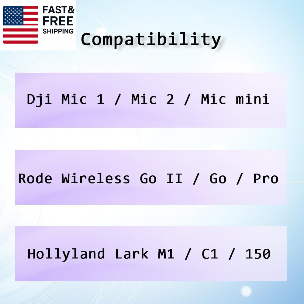 Mic Holder Adapter for Dji Mic 1/2 / Mini, Microphone Handle Handheld Compatible