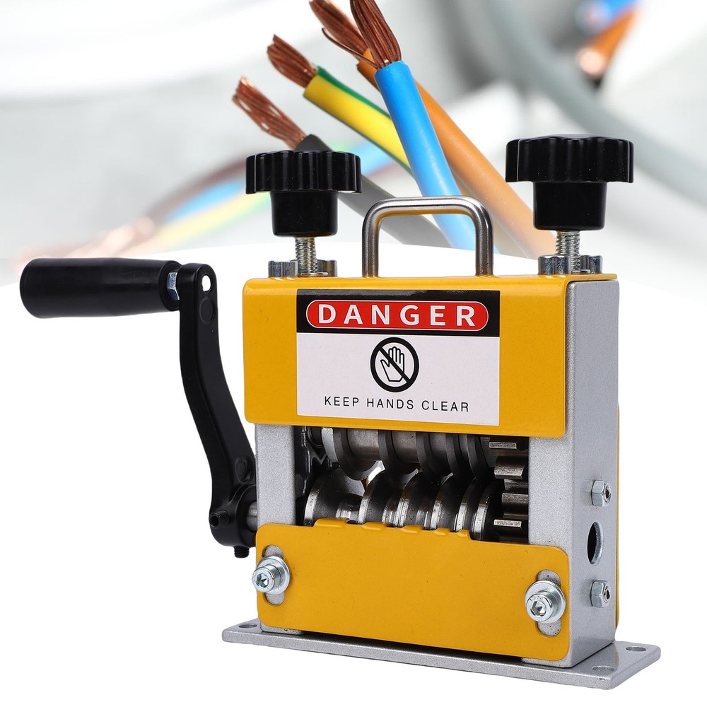 Manual Wire Stripping Machine Drill Powered 6 Channels Portable Cable Stripp NEW