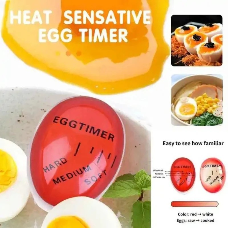 Egg Timer Color Changing Boiled Egg Cooker Soft Medium Hard Kitchen Tool
