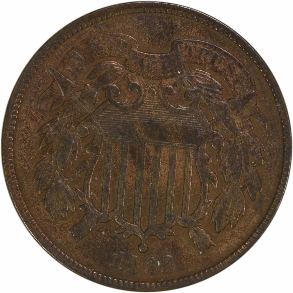 1868 Two Cent Piece VF Uncertified #808