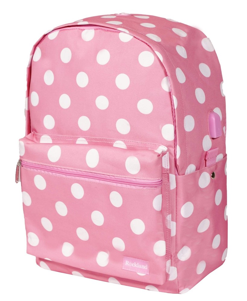 Classic Laptop Backpack Large Pinkdot