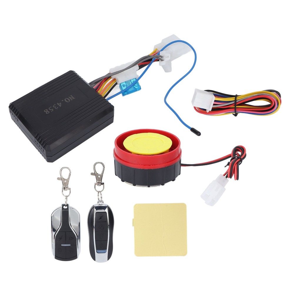 Motorcycle Anti Theft Alarm System Kit One Way Remote Control Waterproof
