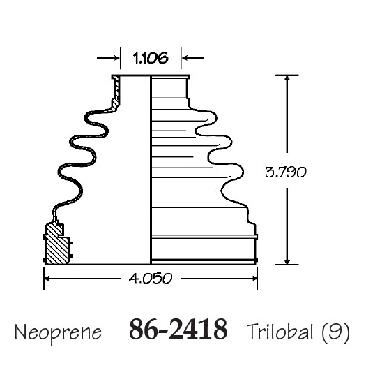 Inner & Outer CV Axle Boot for Nissan Maxima 2009-2014