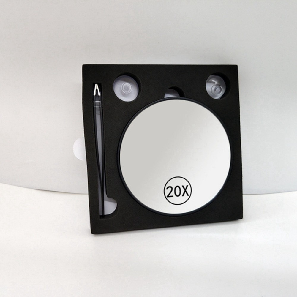 -Fog Makeup 20X Handheld Magnifying Makeup with Handle ,White M8T83981