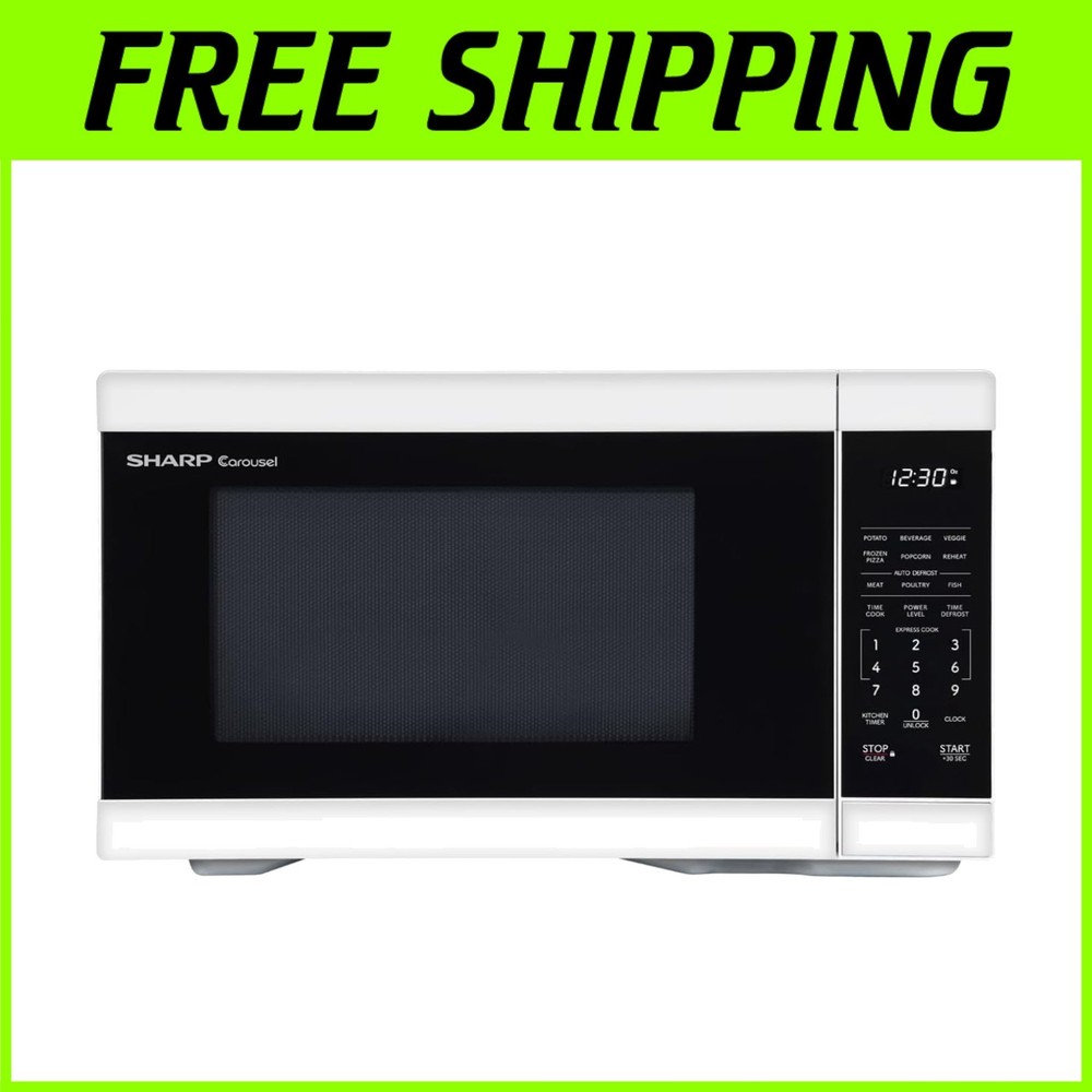 Efficient 1000W Microwave, 1.1 cu. ft., White Interior