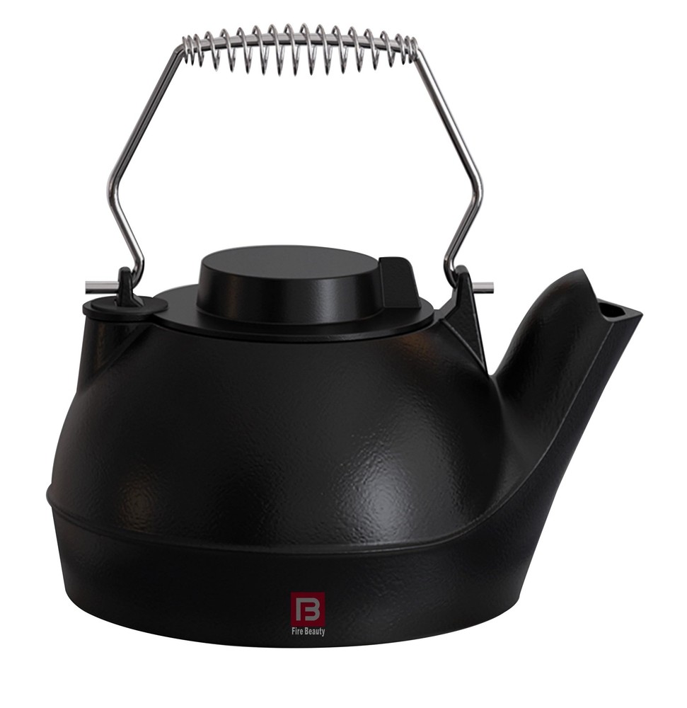 Humidifying Iron Kettle Stove Humidifier Wood Stove Cast Iron Chrome Handle