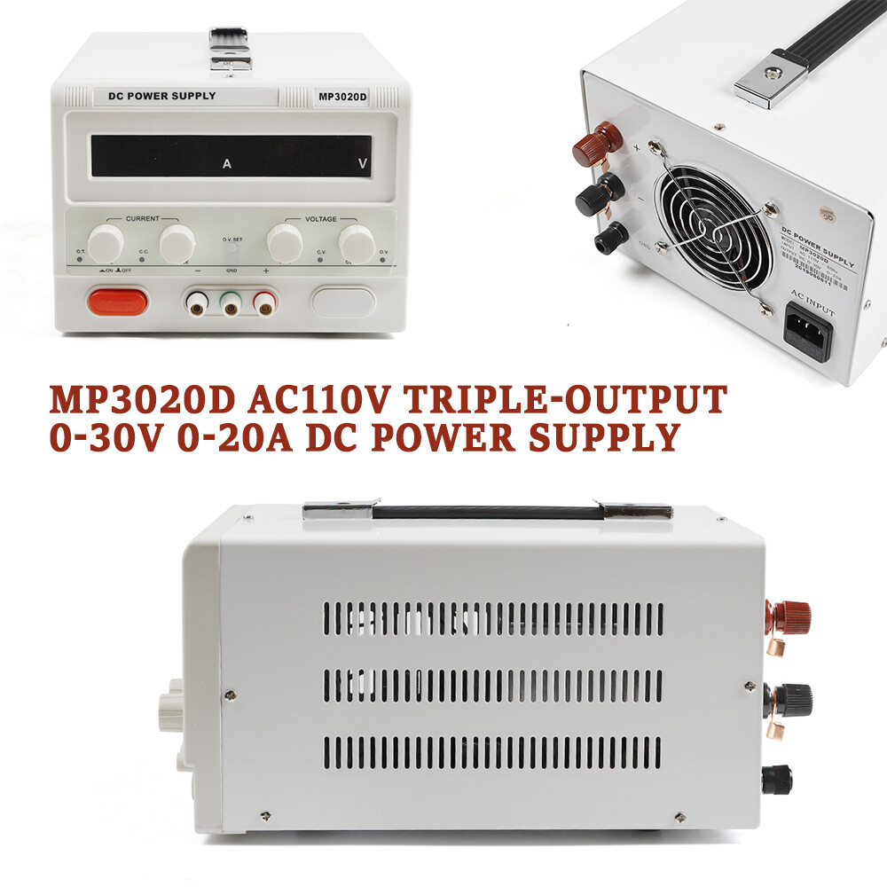 MP3020D 30V 20A DC Power Supply Variable Adjustable High Precision Digital Cord
