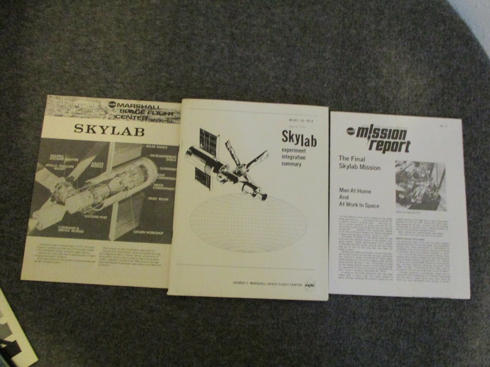 NASA APOLLO/SKYLAB MSFC DATA & EXPERIMENT SUMMARY CONTRACTORS BOOKS FOLD OUTS ++