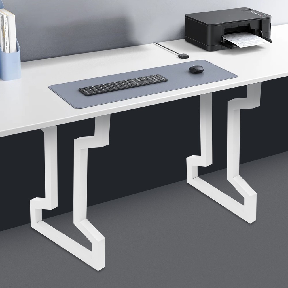 2PCS Steel Table Legs White Table Frame for Coffee Table Dining Table