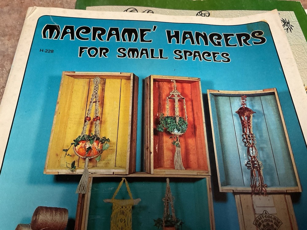 Macramé patterns/booklets with some small cord