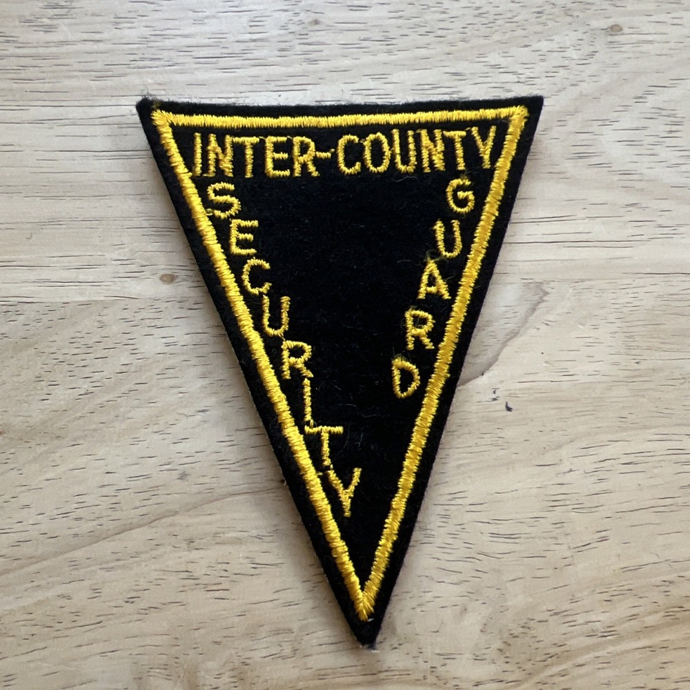 VTG Rare Inter-county Fla Security Guard Patch New