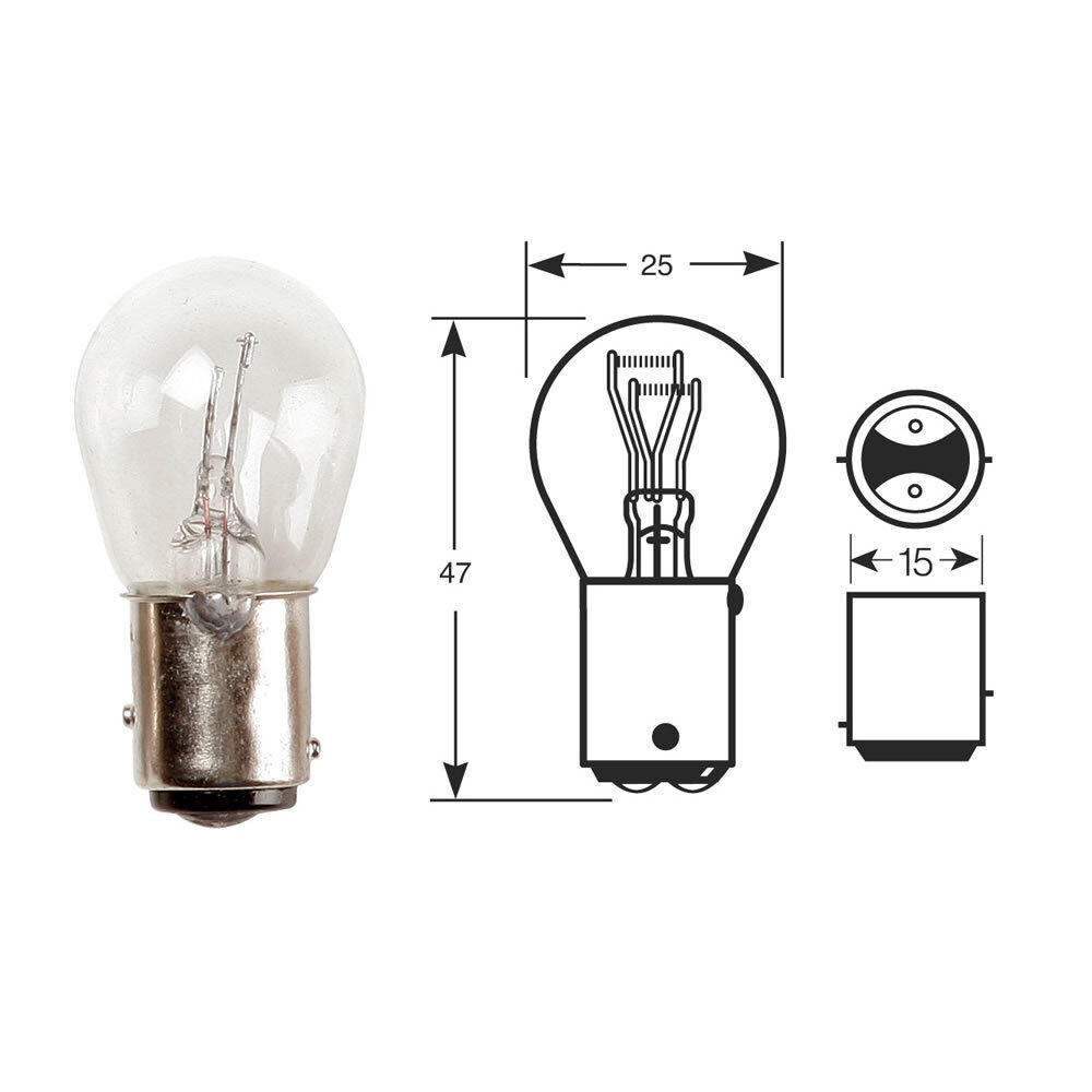 Stop and Tail Bulb x 2 fits Honda CB 500 FA (ABS) 2013