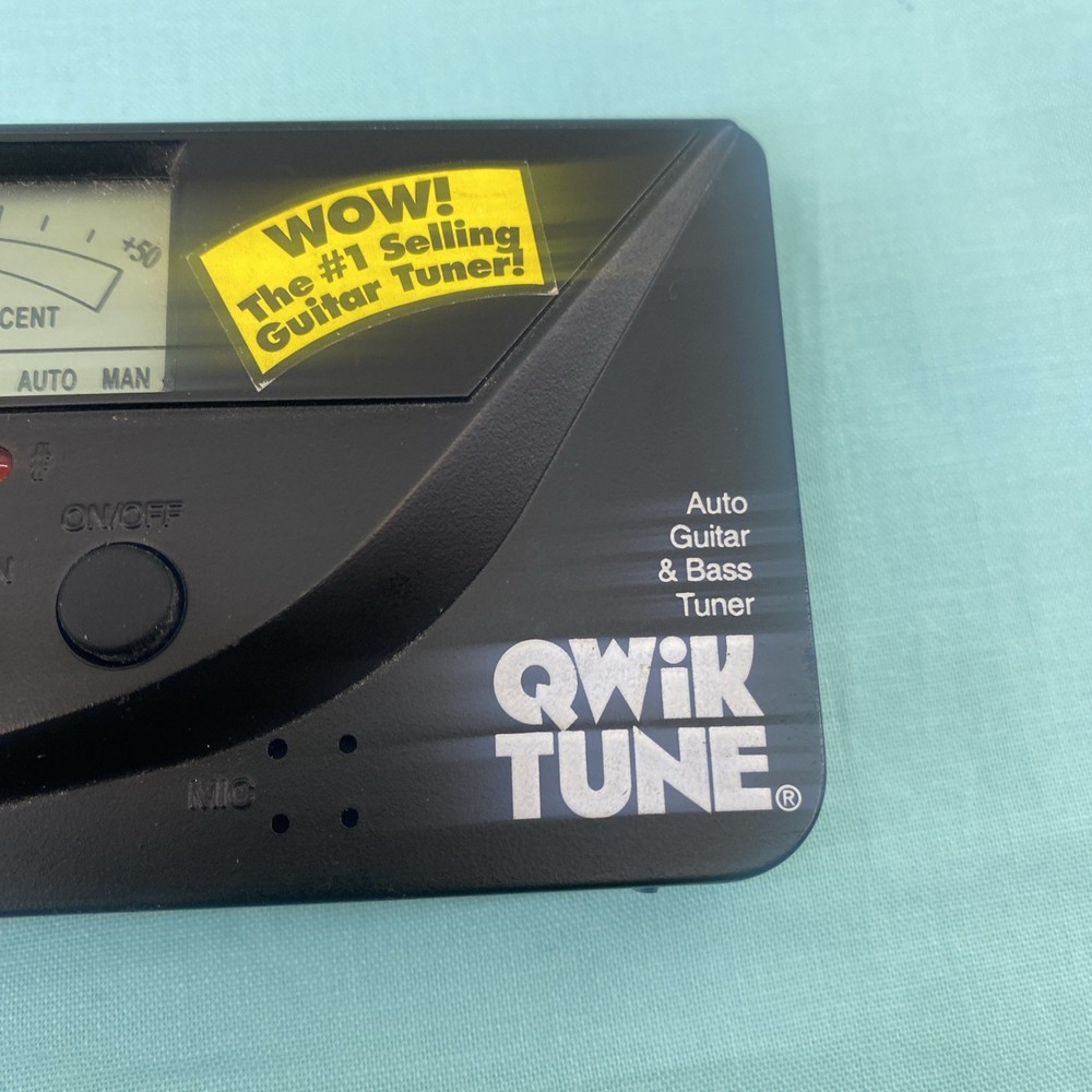 QWIK TUNE Automatic Guitar & Bass Tuner - Works!!!