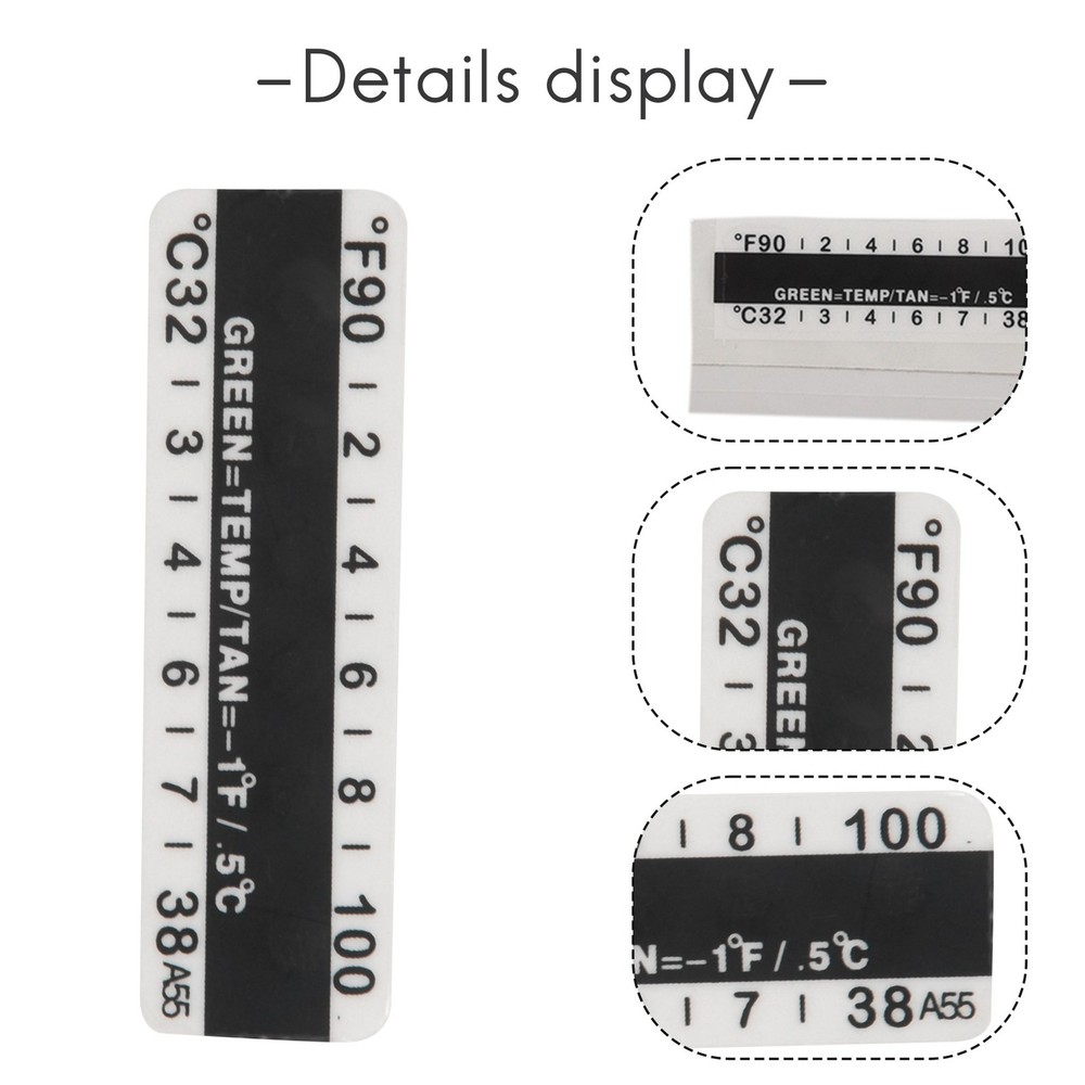 40 Pieces Temperature Strips Testing Adhesive Temperature Strips 90 to 1002983