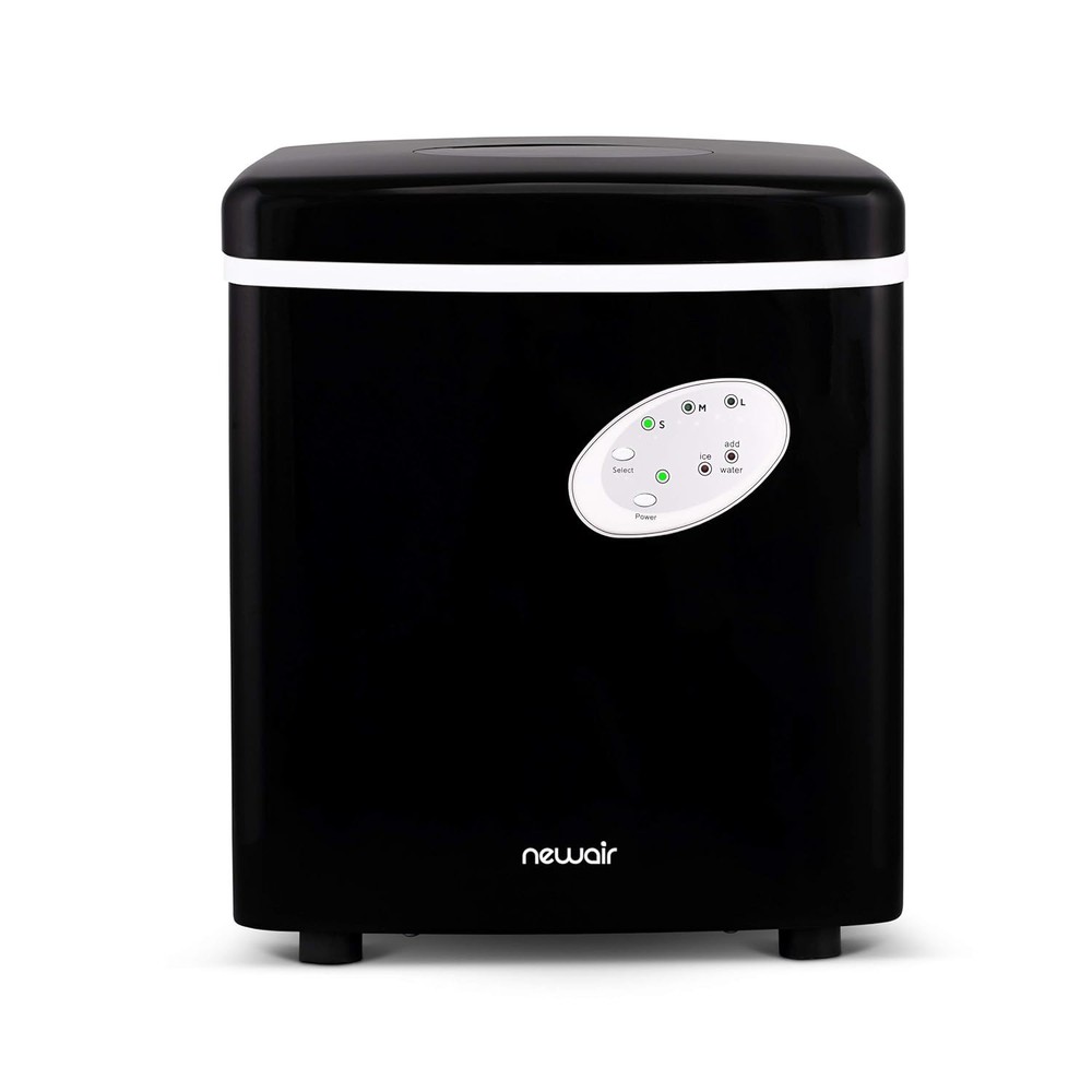 Counter Top Ice Maker Machine (Black), Compact Automatic Ice Maker, Cubes Ready