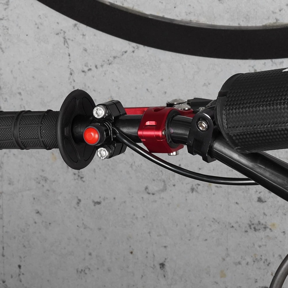 CNC Universal Motorcycle Engine Stop Start Kill Switch Button with Black