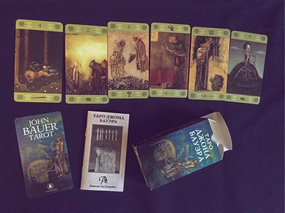 Таро Джона Бауэра инструкция на русском + 78 карт Tarot Avalon Lo Scarabeo