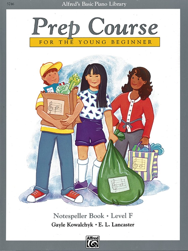 Alfred's Basic Piano Prep Course Notespeller, Bk F: For the Young Beginner (Alfr