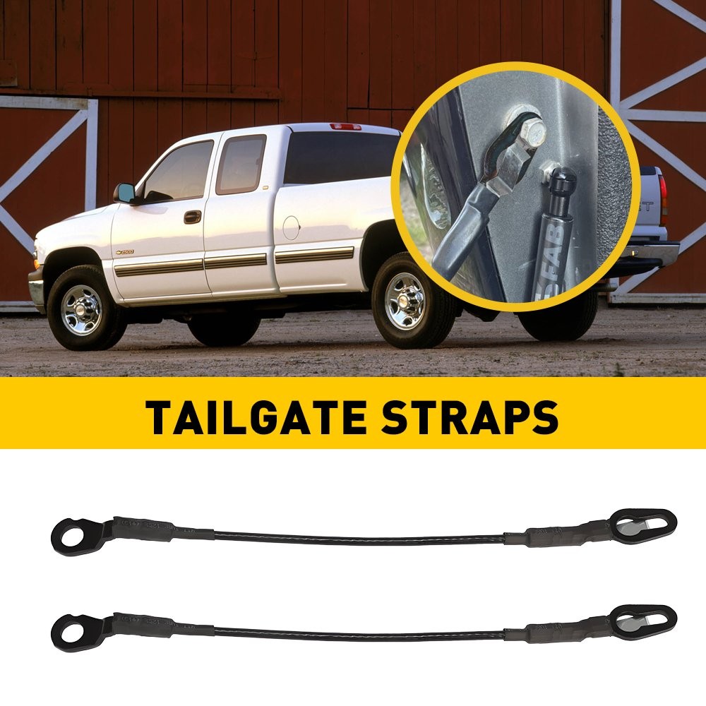 2x Tailgate Support Cable For Chevy Avalanche Silverado GMC Sierra Pair Set Kit