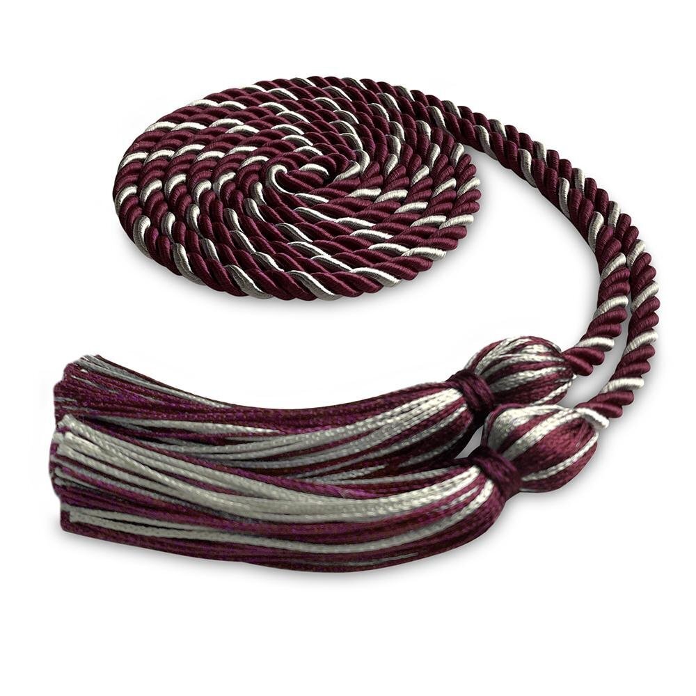 Endea Graduation Single Honor Cord Maroon/Silver