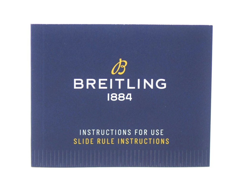 Breitling Slide Rule Booklet Manual