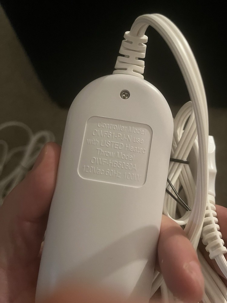 OWF61-PJ-N Electric Blanket Controller Works With Throw Model OWF-HB5060A