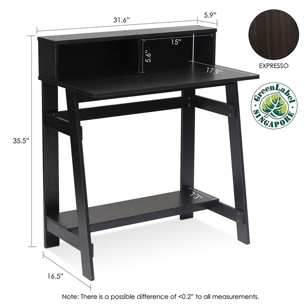 Simplistic A Frame Computer Desk W Space Saving Design & Sturdy Construction